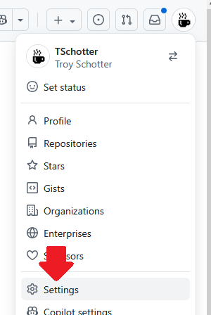 GitHub Account Settings