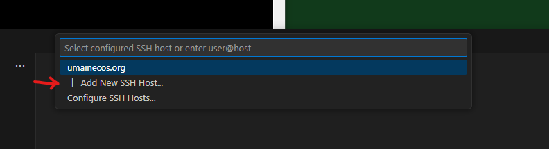 Add New SSH Host