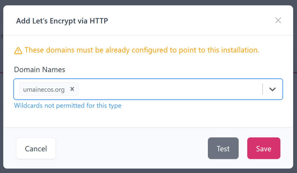 Creating certificate